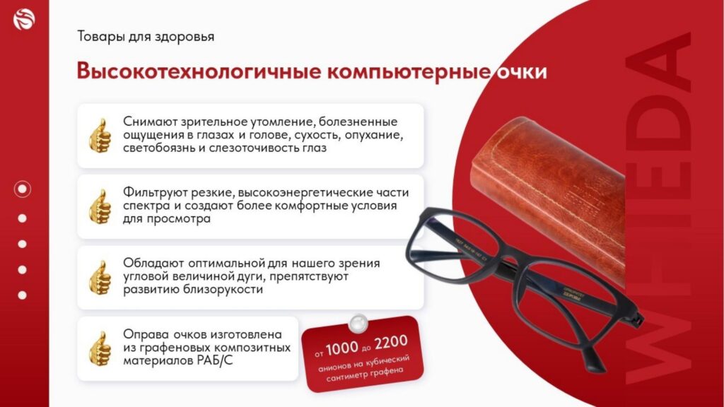 Высокотехнологичные компьютерные очки в графеновой оправе