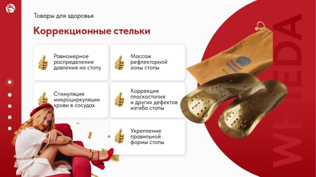 Коррекционные стельки Виеда